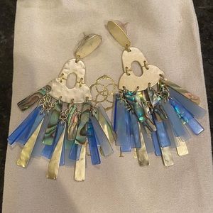 Multi Layer Kendra Scott Blue Earrings